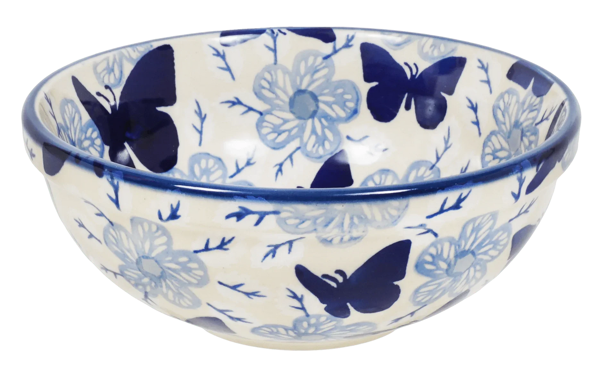 Bowl, Round, 6" in "Blue Butterfly" by Manufaktura | M089U-AS58