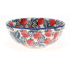 Polish Pottery 6" Bowl (Strawberry Fields) | M089U-AS59 at PolishPotteryOutlet.com