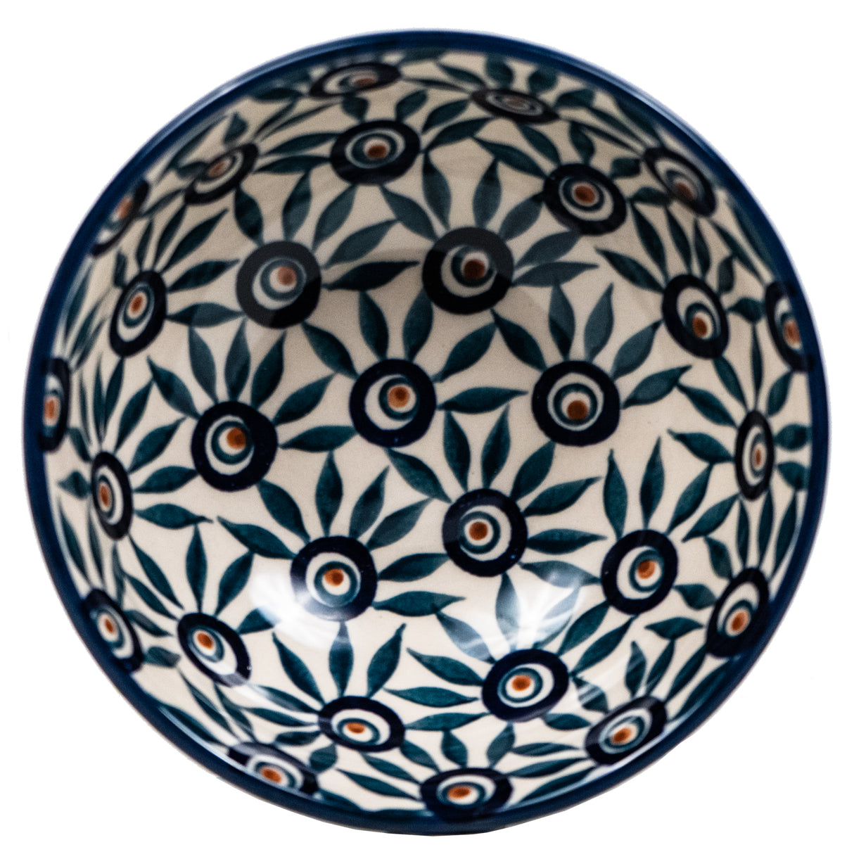 Bowl, Round, 6" in "Peacock Parade" by Manufaktura | M089U-AS60