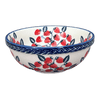 Polish Pottery 6" Bowl (Fresh Strawberries) | M089U-AS70 at PolishPotteryOutlet.com