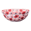 Polish Pottery 6" Bowl (Scarlet Daisy) | M089U-AS73 at PolishPotteryOutlet.com