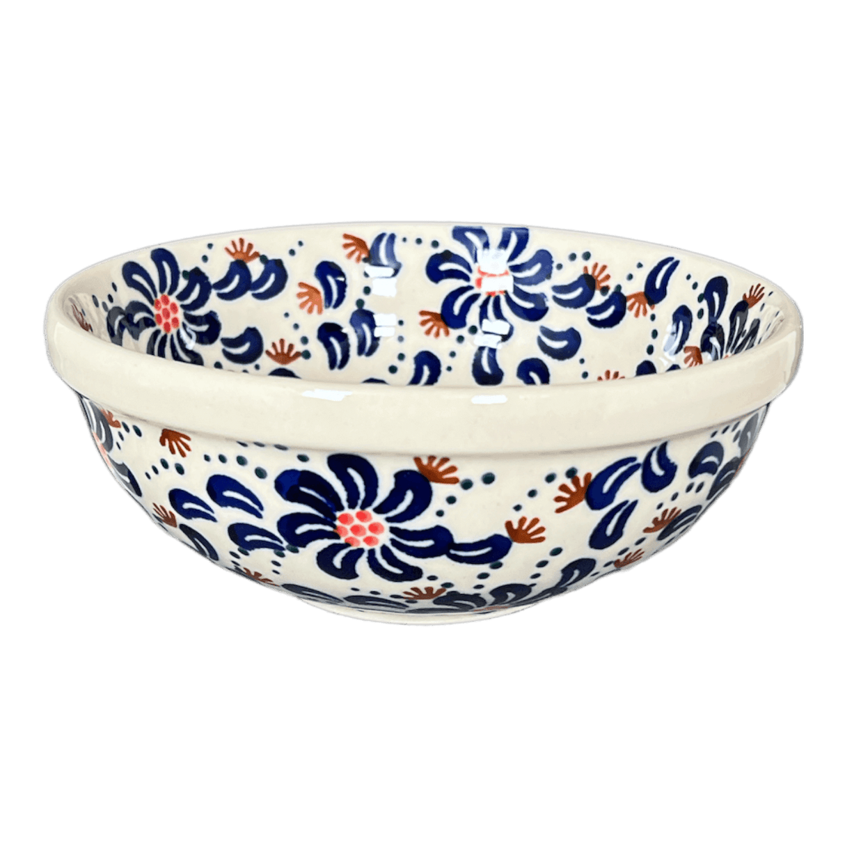 Bowl, Round, 6" in "Floral Fireworks" by Manufaktura | M089U-BSAS