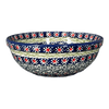 Polish Pottery 6" Bowl (Daisy Rings) | M089U-GP13 at PolishPotteryOutlet.com