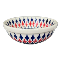 A picture of a Polish Pottery 6" Bowl (Shock Waves) | M089U-GZ42 as shown at PolishPotteryOutlet.com/products/6-bowl-gz42-m089u-gz42