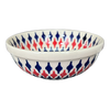 Polish Pottery 6" Bowl (Shock Waves) | M089U-GZ42 at PolishPotteryOutlet.com