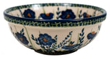 Bowl, Round, 6" in "Bouncing Blue Blossoms" by Manufaktura | M089U-IM03