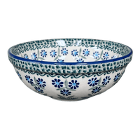 A picture of a Polish Pottery 6" Bowl (Blossoms on the Green) | M089U-J126 as shown at PolishPotteryOutlet.com/products/6-bowl-blossoms-on-the-green