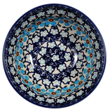 Bowl, Round, 6" in "Sky Blue Border" by Manufaktura | M089U-MS04