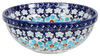 Polish Pottery 6" Bowl (Sky Blue Border) | M089U-MS04 at PolishPotteryOutlet.com