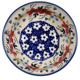 Bowl, Round, 6" in "Bold Red Blossoms" by Manufaktura | M089U-P217