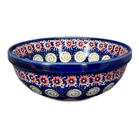A picture of a Polish Pottery 6" Bowl (Carnival) | M089U-RWS as shown at PolishPotteryOutlet.com/products/6-bowl-carnival-m089u-rws