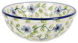 Bowl, Round, 6" in "Periwinkle Vine" by Manufaktura | M089U-TAB1