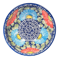 A picture of a Polish Pottery 6" Bowl (Fiesta) | M089U-U1 as shown at PolishPotteryOutlet.com/products/6-bowls-fiesta