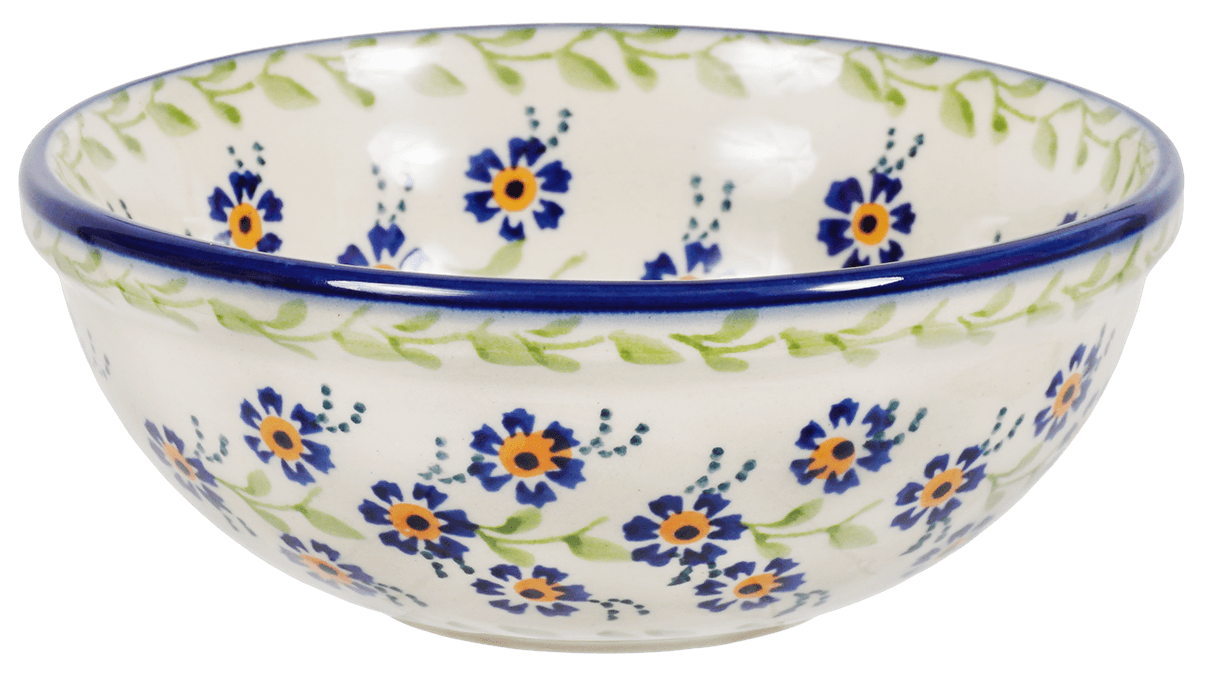 Bowl, Round, 6" in "Blue Clematis" by Manufaktura | M089U-VB03