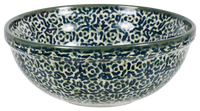 A picture of a Polish Pottery 6" Bowl (Green Peace) | M089U-W56Z as shown at PolishPotteryOutlet.com/products/6-bowls-green-peace