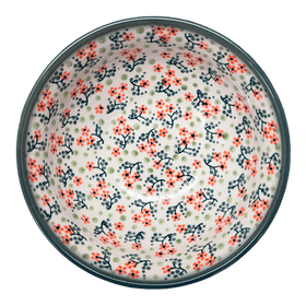 Polish Pottery 6.75" Bowl (Peach Blossoms) | M090S-AS46 Additional Image at PolishPotteryOutlet.com