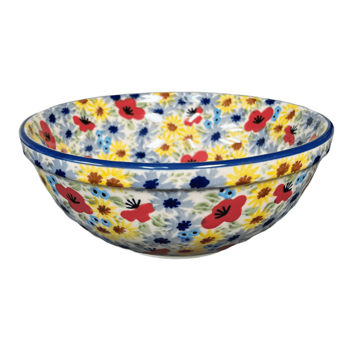 Bowl, Round, 6.75" in "Sunlit Blossoms" by Manufaktura | M090S-AS62