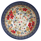 Bowl, Round, 6.75" in "Ruby Bouquet" by Manufaktura | M090S-DPCS