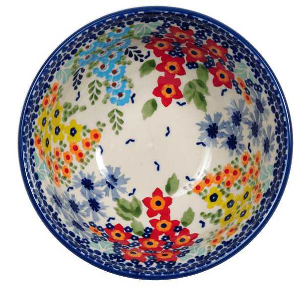 Bowl, Round, 6.75" in "Brilliant Garden" by Manufaktura | M090S-DPLW