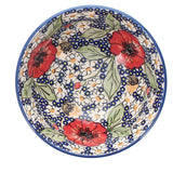 Bowl, Round, 6.75" in "Poppies & Posies" by Manufaktura | M090S-IM02