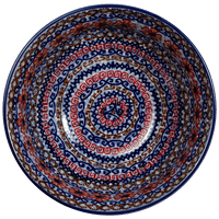 A picture of a Polish Pottery 6.75" Bowl (Sweet Symphony) | M090S-IZ15 as shown at PolishPotteryOutlet.com/products/675-bowls-sweet-symphony