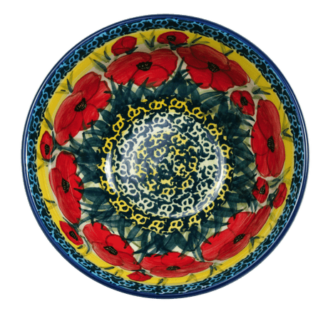 Bowl, Round, 6.75" in "Poppies in Bloom" by Manufaktura | M090S-JZ34