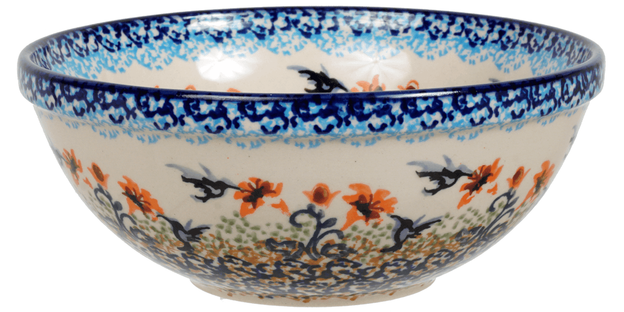 Bowl, Round, 6.75" in "Hummingbird Harvest" by Manufaktura | M090S-JZ35