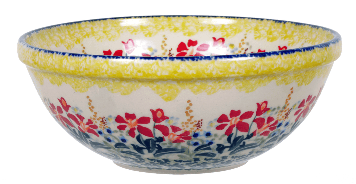 Bowl, Round, 6.75" in "Sunshine Blossoms" by Manufaktura | M090S-JZ37