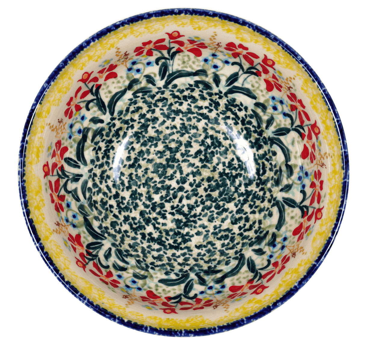 Bowl, Round, 6.75" in "Sunshine Blossoms" by Manufaktura | M090S-JZ37