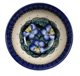 Bowl, Round, 6.75" in "Pansies" by Manufaktura | M090S-JZB