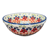 Polish Pottery 6.75" Bowl (Stellar Celebration) | M090S-P309 at PolishPotteryOutlet.com