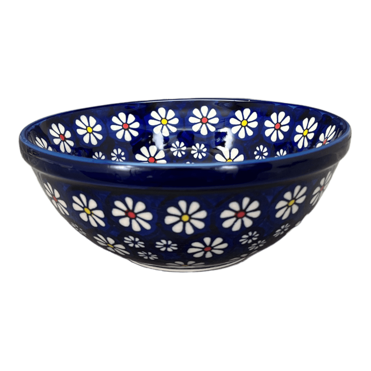 Bowl, Round, 6.75" in "Midnight Daisies" by Manufaktura | M090S-S002