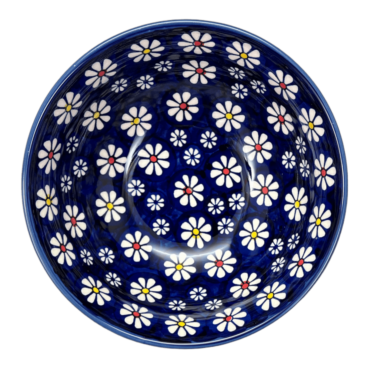 Bowl, Round, 6.75" in "Midnight Daisies" by Manufaktura | M090S-S002