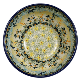 Polish Pottery 6.75" Bowl (Soaring Swallows) | M090S-WK57 Additional Image at PolishPotteryOutlet.com
