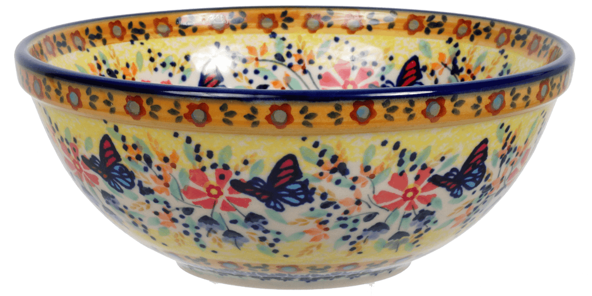 Bowl, Round, 6.75" in "Butterfly Bliss" by Manufaktura | M090S-WK73