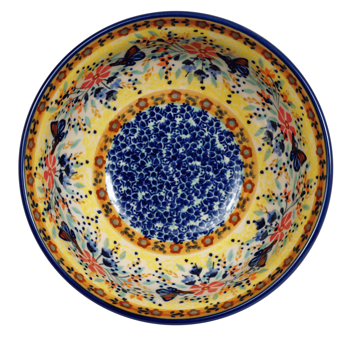Bowl, Round, 6.75" in "Butterfly Bliss" by Manufaktura | M090S-WK73