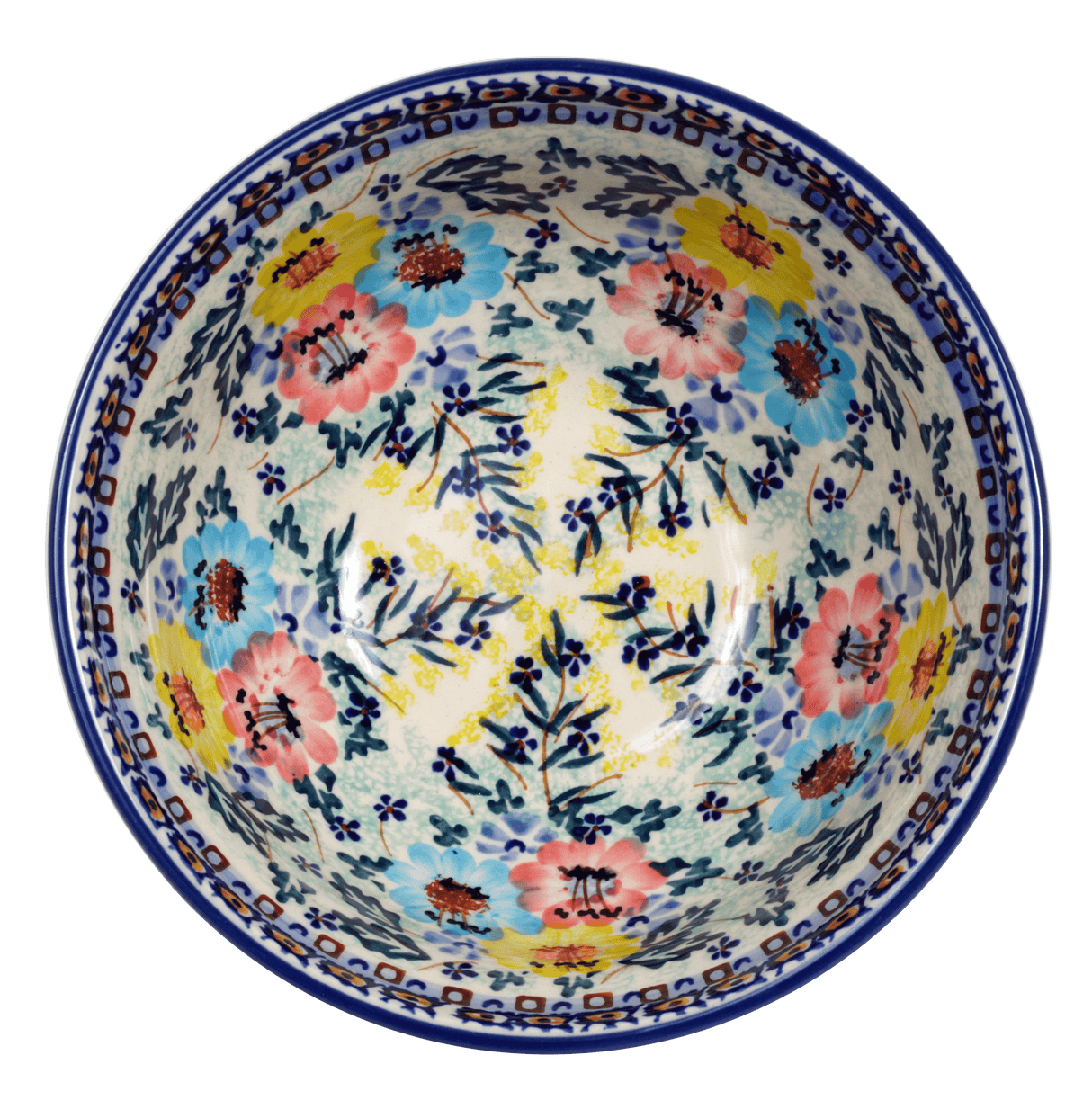 Bowl, Round, 6.75" in "Brilliant Garland" by Manufaktura | M090S-WK79