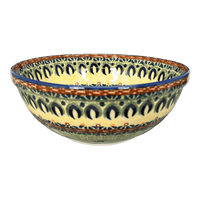 A picture of a Polish Pottery 6.75" Bowl (Baltic Garden) | M090S-WKB as shown at PolishPotteryOutlet.com/products/675-bowls-baltic-garden