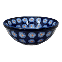 A picture of a Polish Pottery 6.75" Bowl (Harvest Moon) | M090S-ZP01 as shown at PolishPotteryOutlet.com/products/6-75-bowl-harvest-moon-m090s-zp01