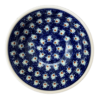 A picture of a Polish Pottery 6.75" Bowl (Fish Eyes) | M090T-31 as shown at PolishPotteryOutlet.com/products/6-75-bowl-fish-eyes-m090t-31