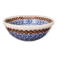 A picture of a Polish Pottery 6.75" Bowl (Olive Garden) | M090T-48 as shown at PolishPotteryOutlet.com/products/6-75-bowl-olive-garden-m090t-48