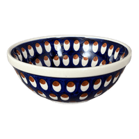 A picture of a Polish Pottery 6.75" Bowl (Pheasant Feathers) | M090T-52 as shown at PolishPotteryOutlet.com/products/6-75-bowl-pheasant-feathers-m090t-52