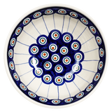 Bowl, Round, 6.75" in "Peacock in Line" by Manufaktura | M090T-54A