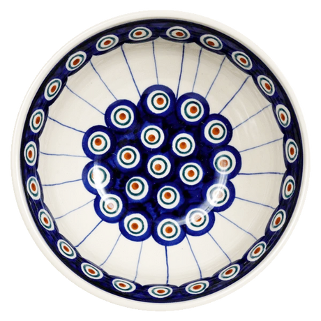 Bowl, Round, 6.75" in "Peacock in Line" by Manufaktura | M090T-54A