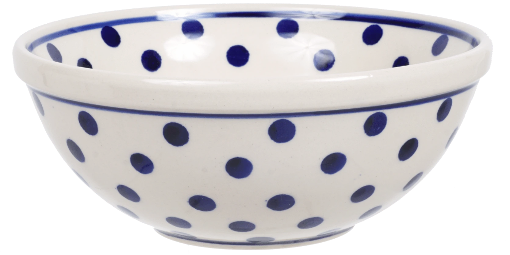 Bowl, Round, 6.75" in "Polka Dot" by Manufaktura | M090T-61