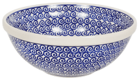 A picture of a Polish Pottery 6.75" Bowl (Riptide) | M090T-63 as shown at PolishPotteryOutlet.com/products/675-bowls-riptide