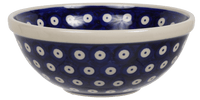 A picture of a Polish Pottery 6.75" Bowl (Dot to Dot) | M090T-70A as shown at PolishPotteryOutlet.com/products/675-bowls-dot-to-dot