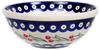 Polish Pottery 6.75" Bowl (Cherry Dot) | M090T-70WI at PolishPotteryOutlet.com