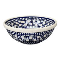 A picture of a Polish Pottery 6.75" Bowl (Windows Around) | M090T-72 as shown at PolishPotteryOutlet.com/products/6-75-bowl-windows-around-m090t-72