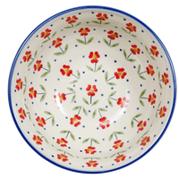 A picture of a Polish Pottery 6.75" Bowl (Simply Beautiful) | M090T-AC61 as shown at PolishPotteryOutlet.com/products/675-bowls-simply-beautiful
